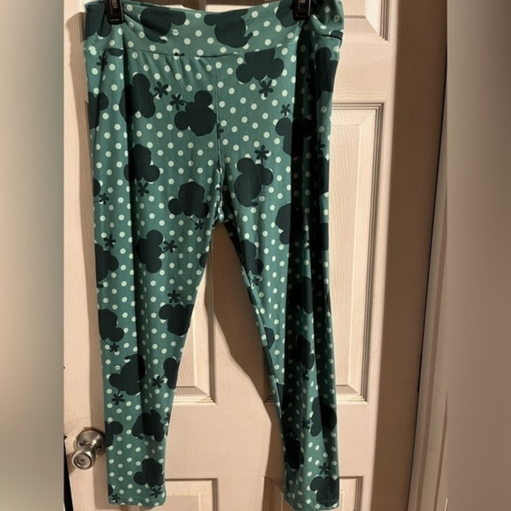 Lularoe X Disney TC2 Minnie Mouse Silhouette‎ Leggings Fits Women Sizes 18-26